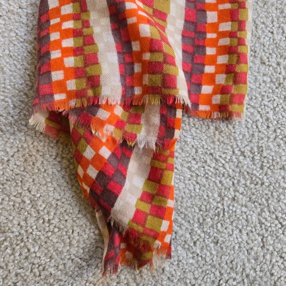 100% Wool Scarf Shawl Scandanavian Design Khadi and Co Denmark
